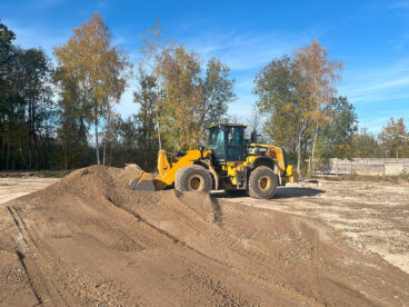 Erdarbeiten mit Radlader