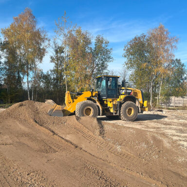 Erdarbeiten mit Radlader